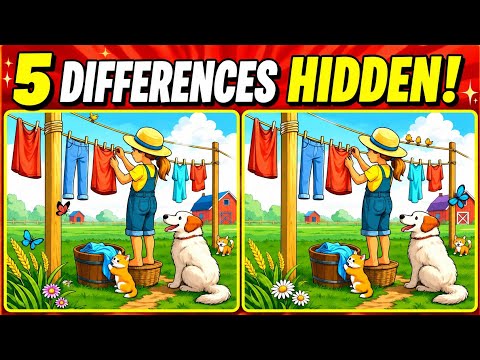 Find 5 Differences in 60 Seconds | Impossible Spot the Difference Challenge! 