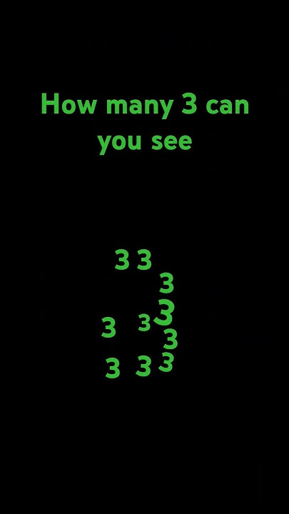 how-many-3-are-there-youtube