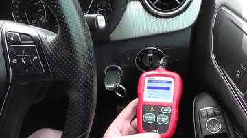 Mercedes B Class Engine Warning Light MAP Cleared & Reset Autel AL319