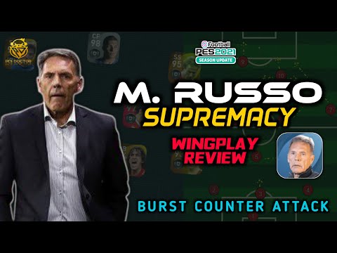 M. RUSSO'S BURST COUNTER ATTACK STRATEGIES | 433 WINGPLAY REVIEW | PES 2021 MOBILE
