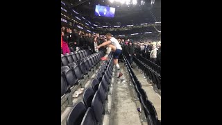 Eric Dier just ran into the crowd and started having it out with a fan..#THFC #COYS #TOTNOR