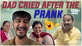 We Pranked my Dad and He Started Crying 🥲😓 | Samsameer_insta