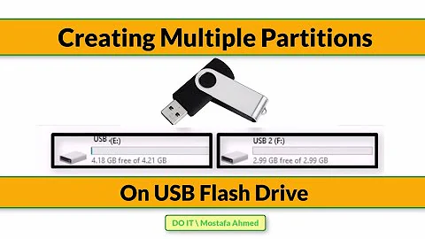 How To set up multiple partitions on a USB flash drive on Windows 10