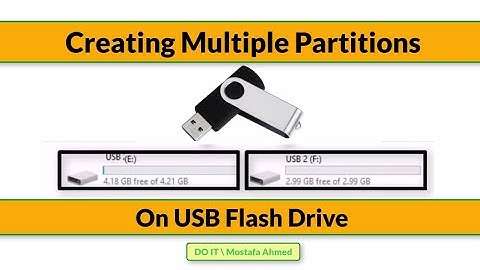 How To set up multiple partitions on a USB flash drive on Windows 10