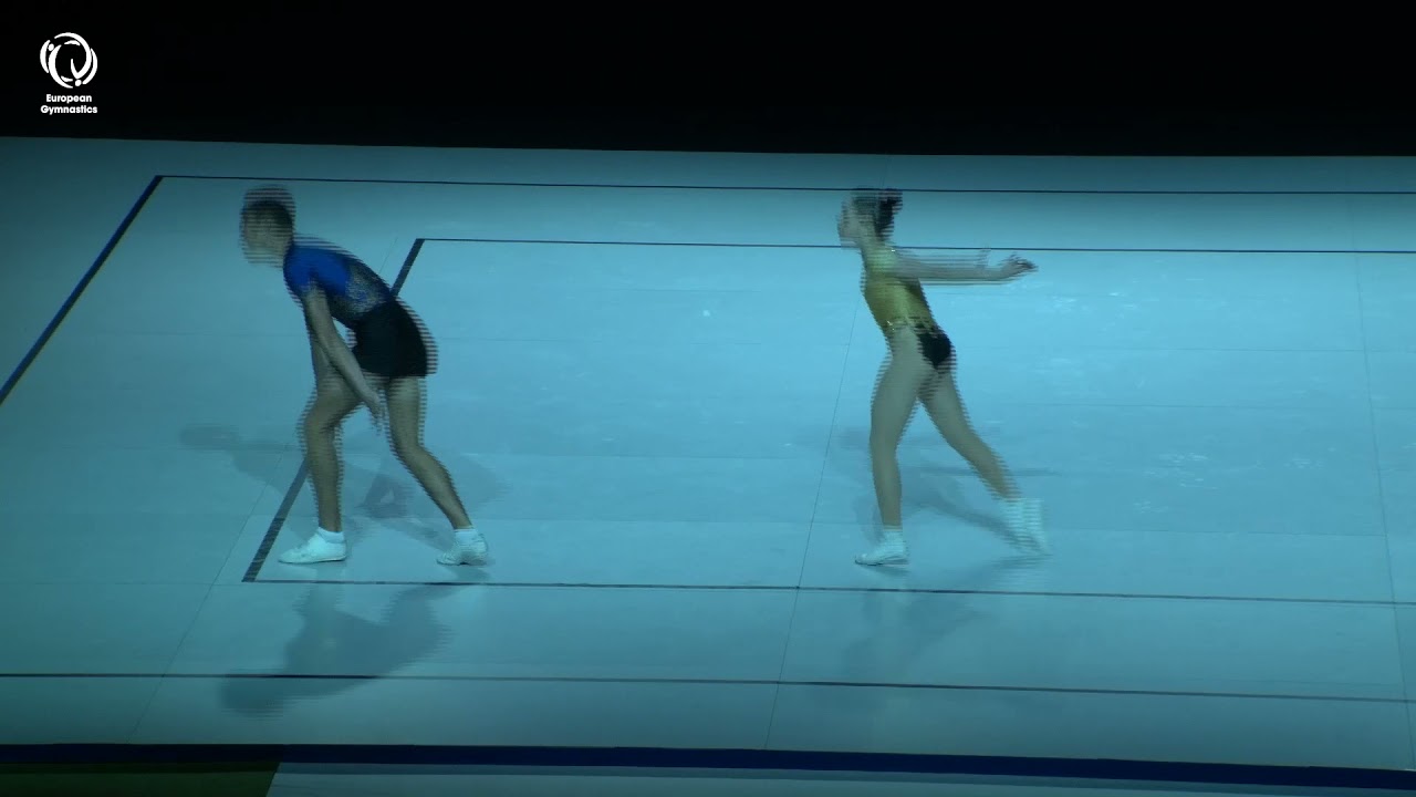 Tania ALMEIDA & Luis ROSAS (POR) - 2021 Aerobics junior European silver medallists, Mixed Pairs