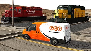 Cars vs Rails – Railway Сrossing Train Сrashes – Train Accidents – BeamNG.Drive