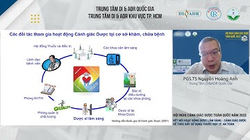 2. Xây dựng và triển khai đào tạo liên tục về Cảnh giác Dược cho DSLS - PGS TS Nguyễn Hoàng Anh