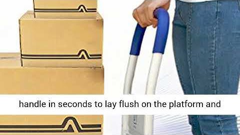 Push Cart Dolly by Wellmax Moving Platform Hand Truck Foldable Easy Storage 360 Degree Swivel Wheels