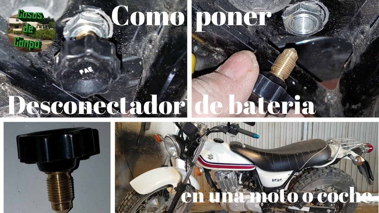 How to put a battery disconnect on the motorcycle (Suzuki Van Van) 