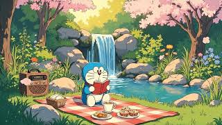 Cozy Spring Study Time with Doraemon 🌿🌸 Relaxing Lofi Focus screenshot 2