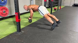 Push Up with KB Drag Through