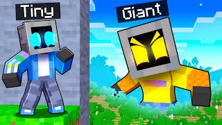 From Tiny to Giant TEEVEE FAMILY in Minecraft!