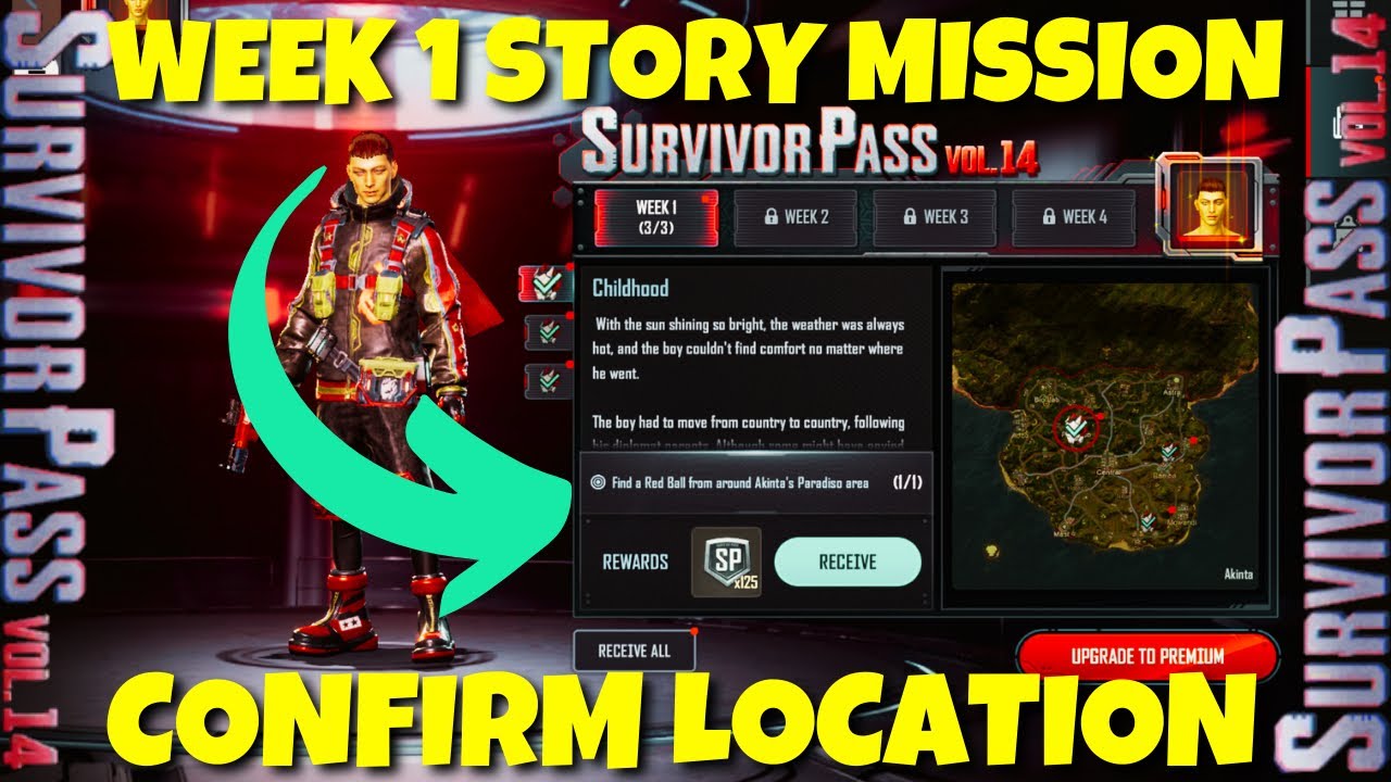 ⚡️Find a Red Ball from around Akinta's Paradiso area⚡️Vol 14 Week 1 Story Mission🔥🔥🔥