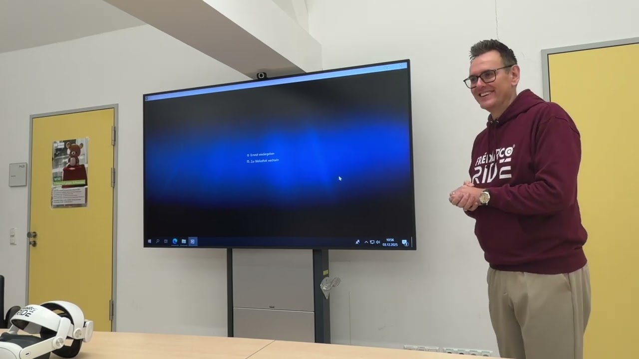 Markus Strobl: Vorstellung Weltneuheit Mixed-Reality-App „FrédARico RIDE“ im Haunerklinikum