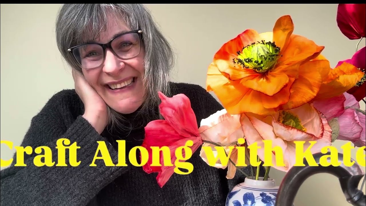 Crepe paper flower care