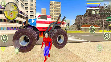Super Rope Hero Spider Open World Street Gangster Games