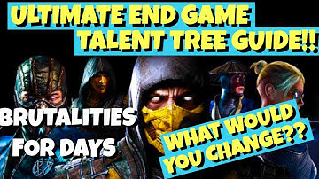 New End Game Talent Tree Guide!! Do You Agree?? Mortal Kombat Mobile Gameplay. Tricks and Tips