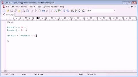 Beginner PHP Tutorial   20   Assignment Operators