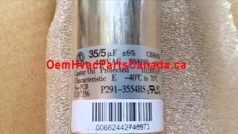 Dual Run Capacitor 35/5 uf 440 volt P291-3554RS