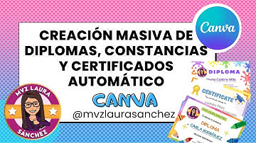 creación masiva de constancias, diplomas y certificados @mvzlaurasanchez