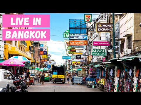 Live Street Food at Khaosan Road Bangkok