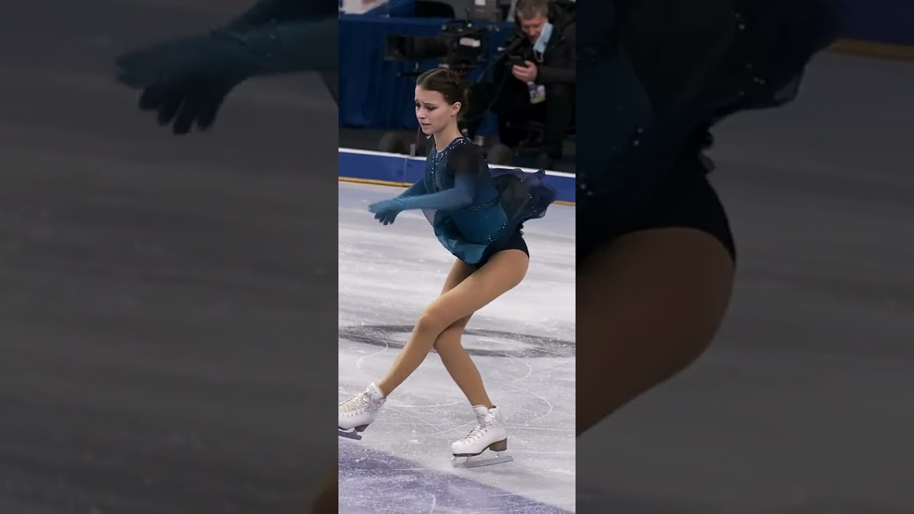 Anna Shcherbakova Slow Motion Russian National Figure Skating Championship 2021 