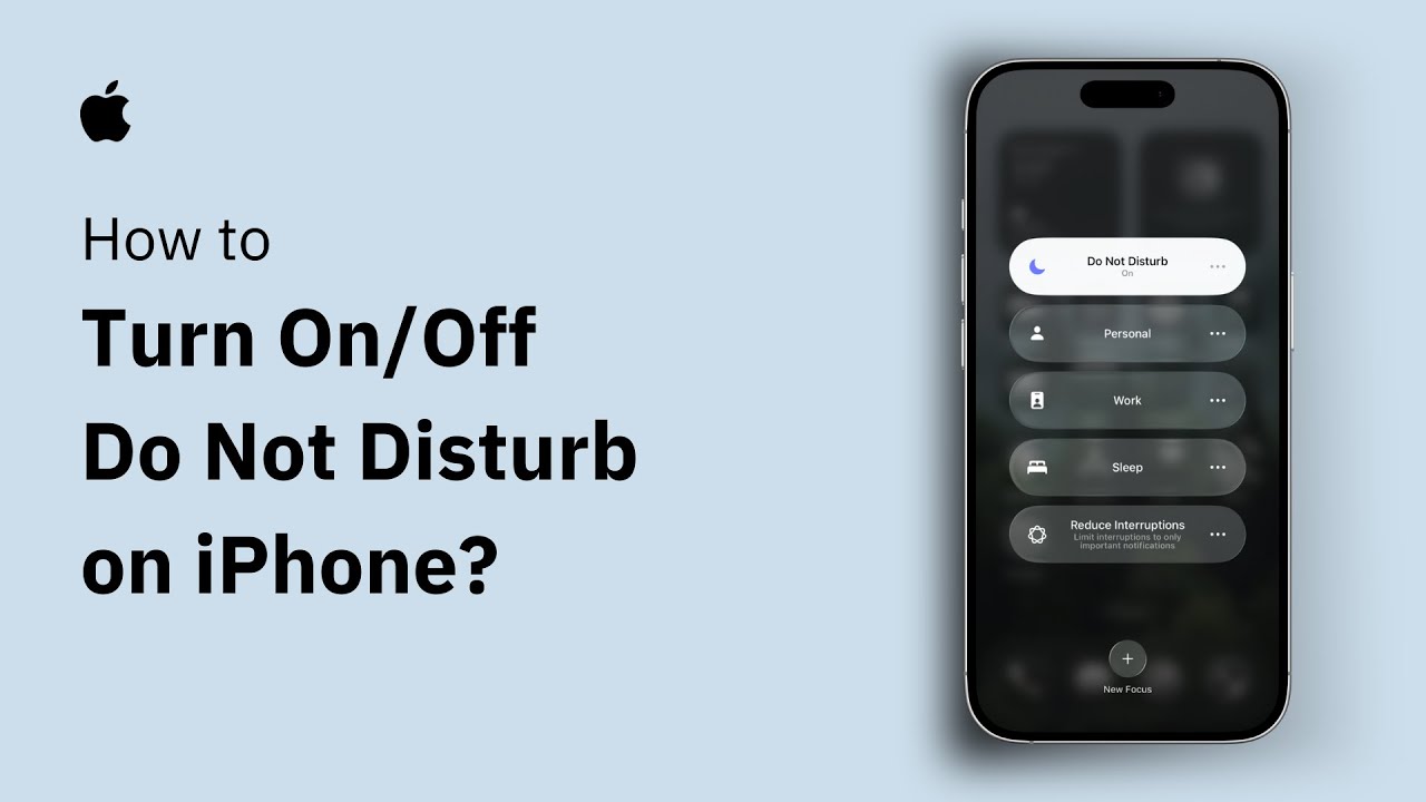 How To Turn On or Off Do Not Disturb On iPhone - Step By Step - YouTube