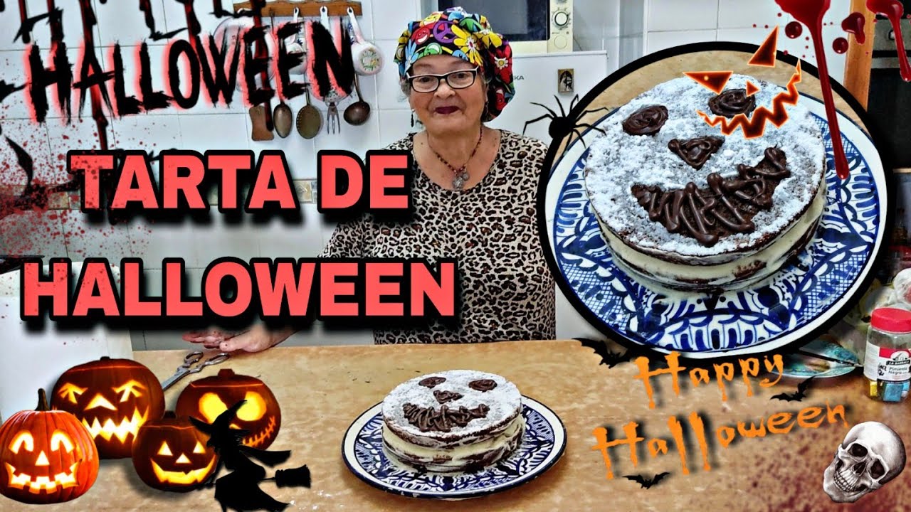 🍰 TARTA PARA HALLOWEEN DE CHOCOLATE FÁCIL DE HACER 🎃 terrorífica | Torta especial de noche de brujas