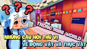 Những câu hỏi thú vị về động vật và thực vật trong Mini World | Thử thách giải đố | Meowpeo