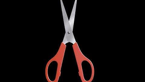 scissor 3d model turn table animation ( free )