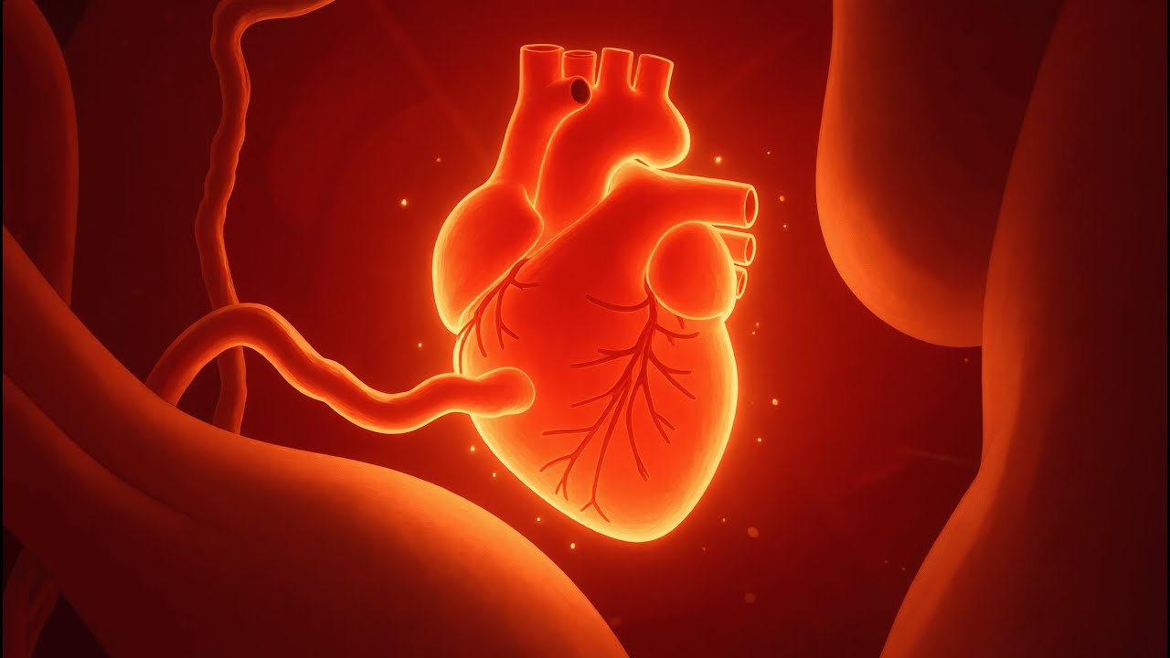 12 Hours Womb Heartbeat & 432Hz Tone Song. Baby Sleep Inside Mother Womb Sounds, Newborn Sleep