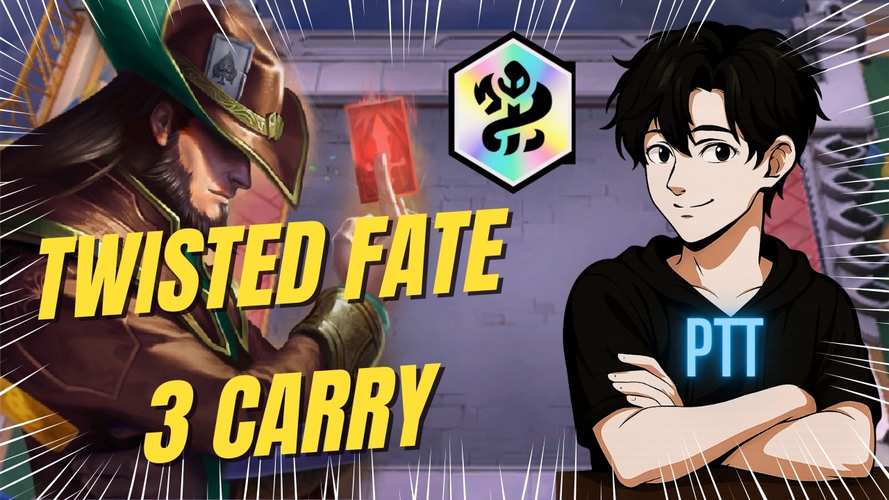 TWISTED FATE 3 ⭐⭐⭐ CARRY HACK ĐỒNG NGÂN XÀ MỞ KHÓA TAHM KENCH VÀ ITEM NHANH SIÊU LỖI | ĐTCL MÙA 16