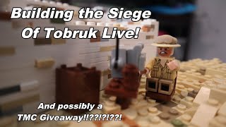 Building The Siege of Tobruk Live Lego ww2!!