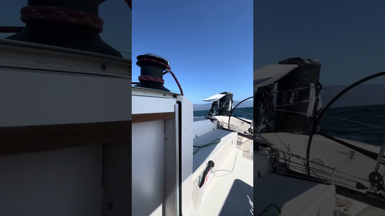 Inside a Sailboat rounding Pt. Sur the wrong way (Northbound) #ourladydefiant#sail #sailboat