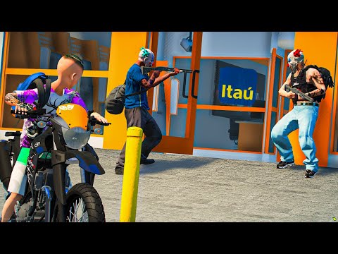 O GRANDE ROUBO AO BANCO ITAU | GTA 5: VIDA DO CRIME #92