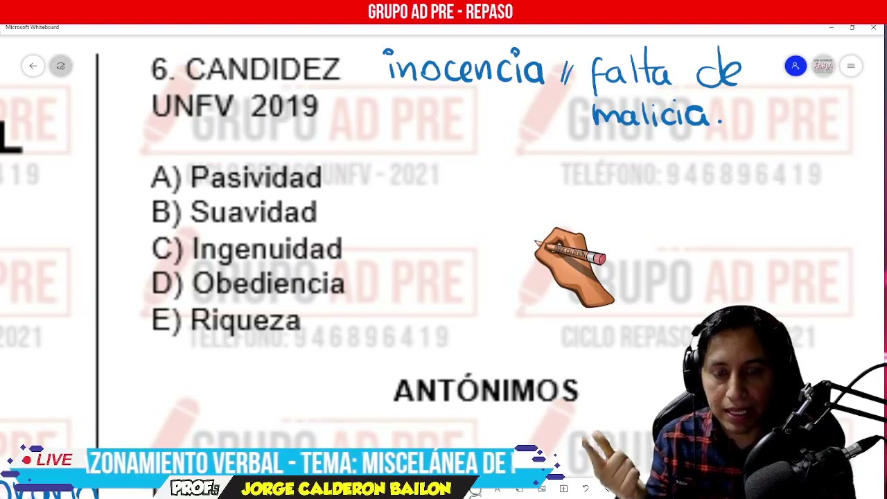 RAZ. VERBAL - EXÁMENES DE ADMISIÓN - I - UNFV