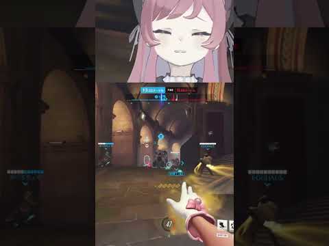 【マリカOW】頭を傾けて攻撃を避ける(避けれてない)  #美ヶ原みく #shorts #OW