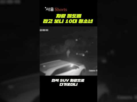 차량 절도범 잡고 보니 10대 <strong>청소년들</strong> #shorts #10대차량절도