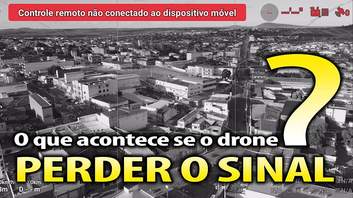 O que acontece se o drone perder o sinal com o controle?