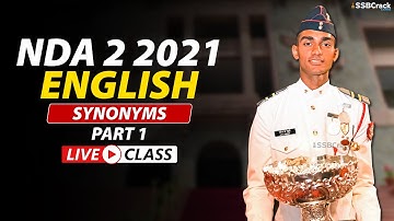 NDA 2 2021 | 500 Most Expected Questions in English | Synonyms Live Class | Part 1