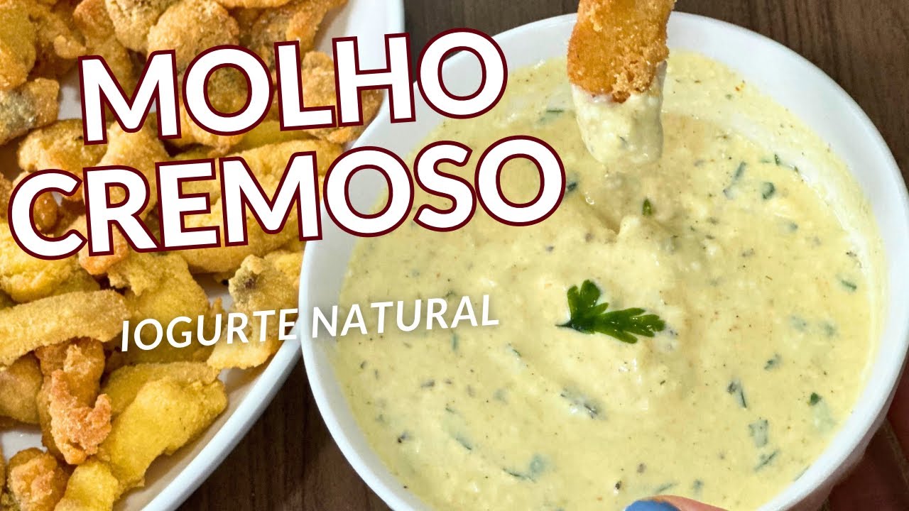 Molho cremoso para peixes e carnes (iogurte natural) Receita fácil