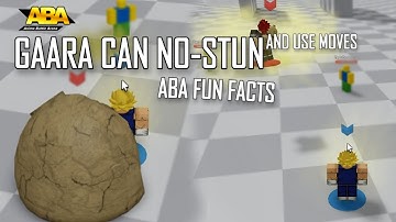 You Can No Stun With Gaara + While Using His Moves | Fun Facts ABA