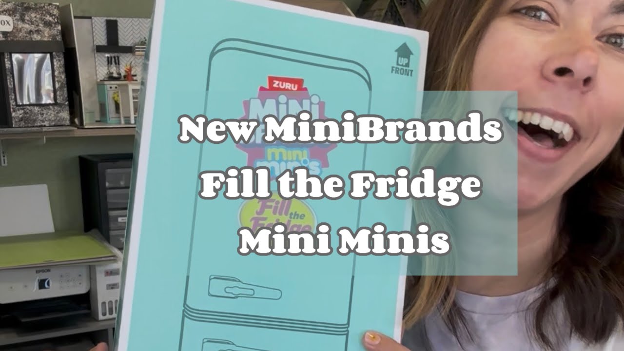 Unboxing the new MiniBrands mini fridge and fill the fridge mini