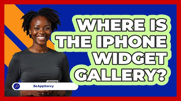 Where Is The iPhone Widget Gallery?