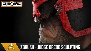 Zbrush Speed Sculpt Tutorial - Judge Dredd Character HD by Jay Hill