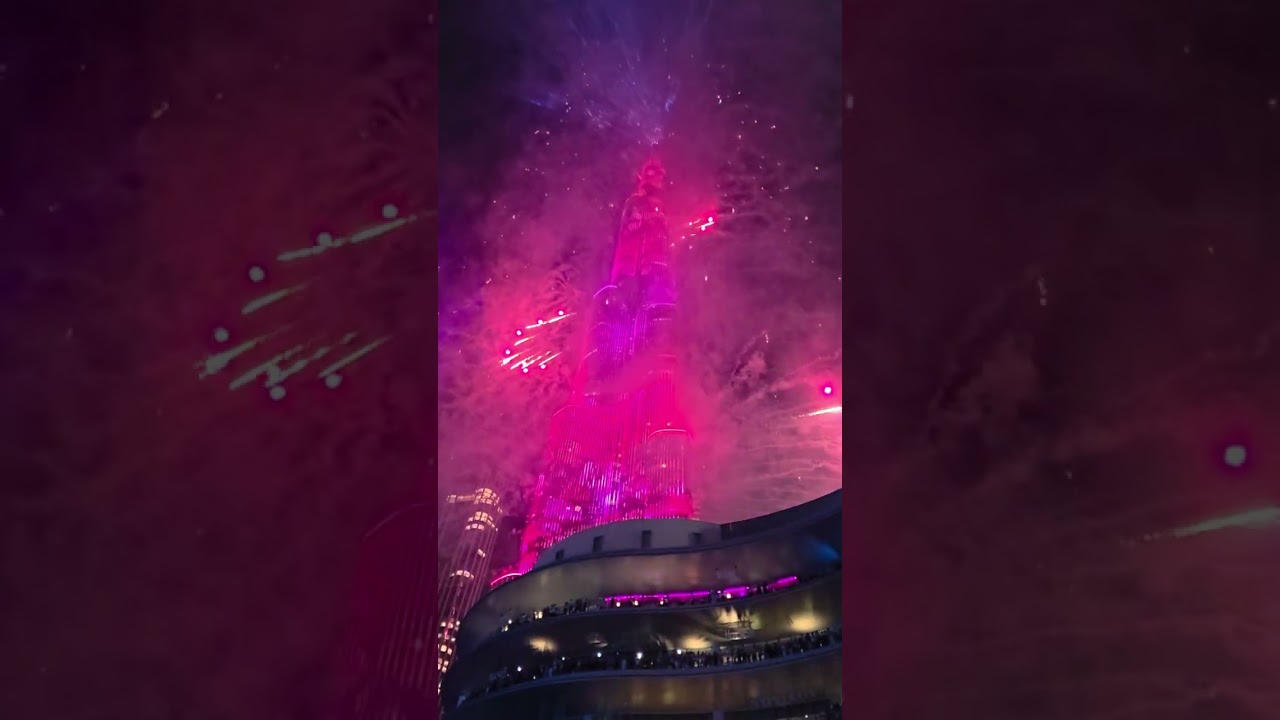 New year celebration on Burj khalifa🇦🇪😍(Happy New Year 2026)
