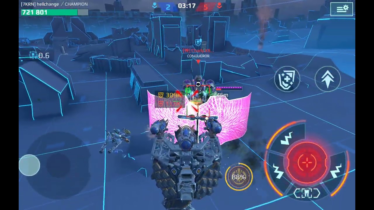 Rook Fights Bedwyr In War Robots 