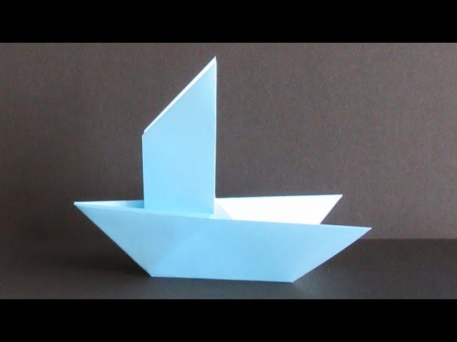 折り紙】ヨット【origami】Yacht - YouTube