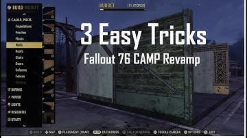 Level Up Your Camp - Fallout 76 New Build System Tips