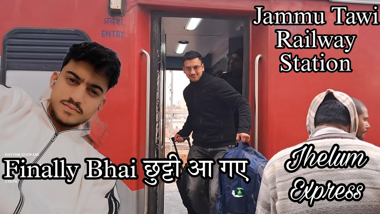 05 January 2025 | Jammu Tawi Railway Station, Jhelum Express | Pahadi Vlogger Rhythm | #jammutawi